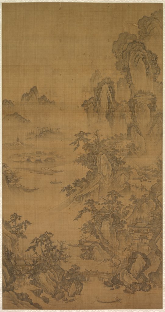 Detail of Dwelling by a Mountain Stream, 1500s by Unknown