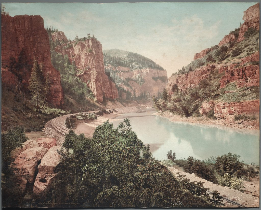 Detail of Echo Cliffs, Grand River Canyon, 1890s by William Henry Jackson