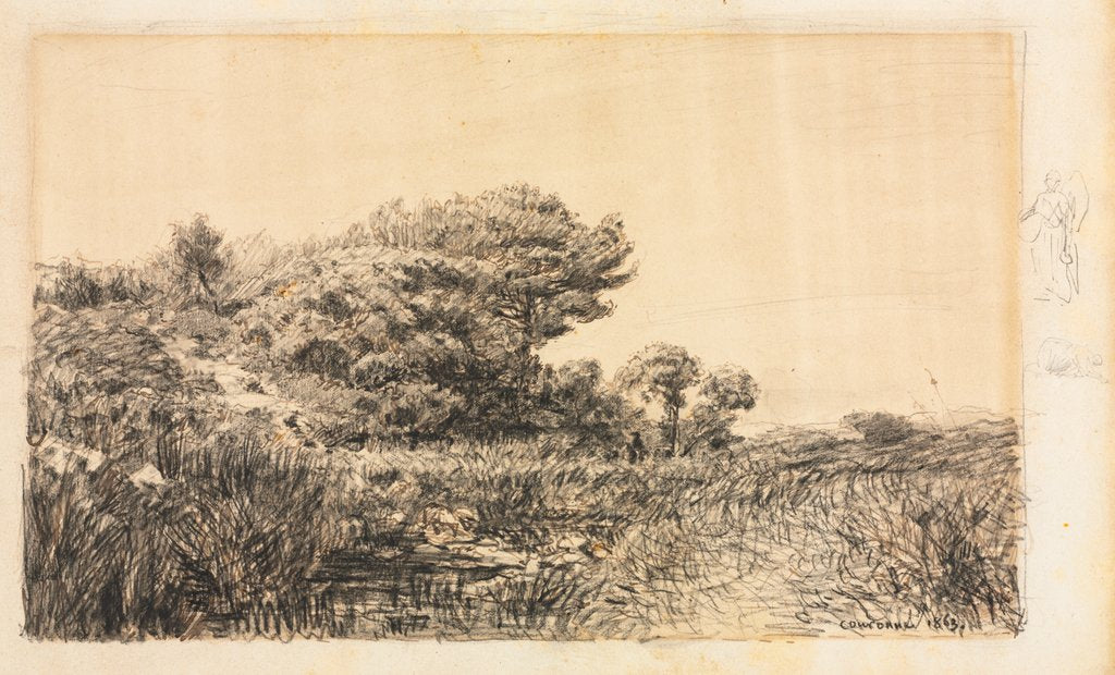 Detail of Edge of Marsh at Couronne, 1863 by Félix Ziem
