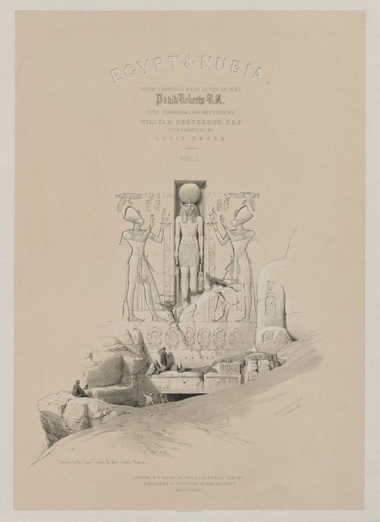 Detail of Egypt and Nubia, Volume I: Frontispiece, 1846 by Louis Haghe