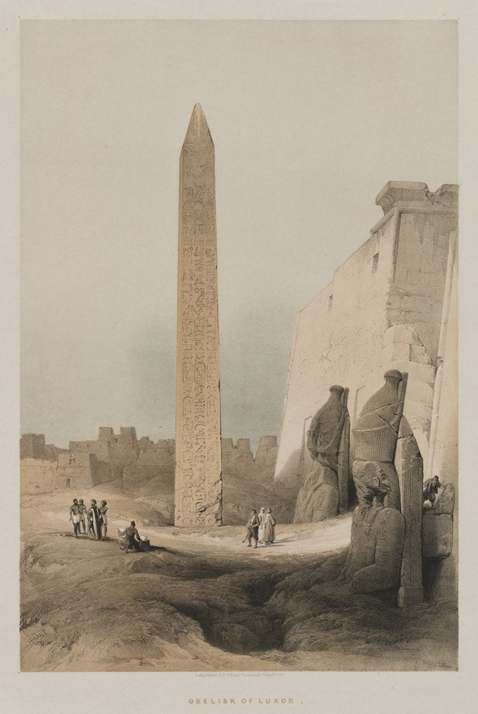 Detail of Egypt and Nubia, Volume I: Luxor, 1846 by Louis Haghe