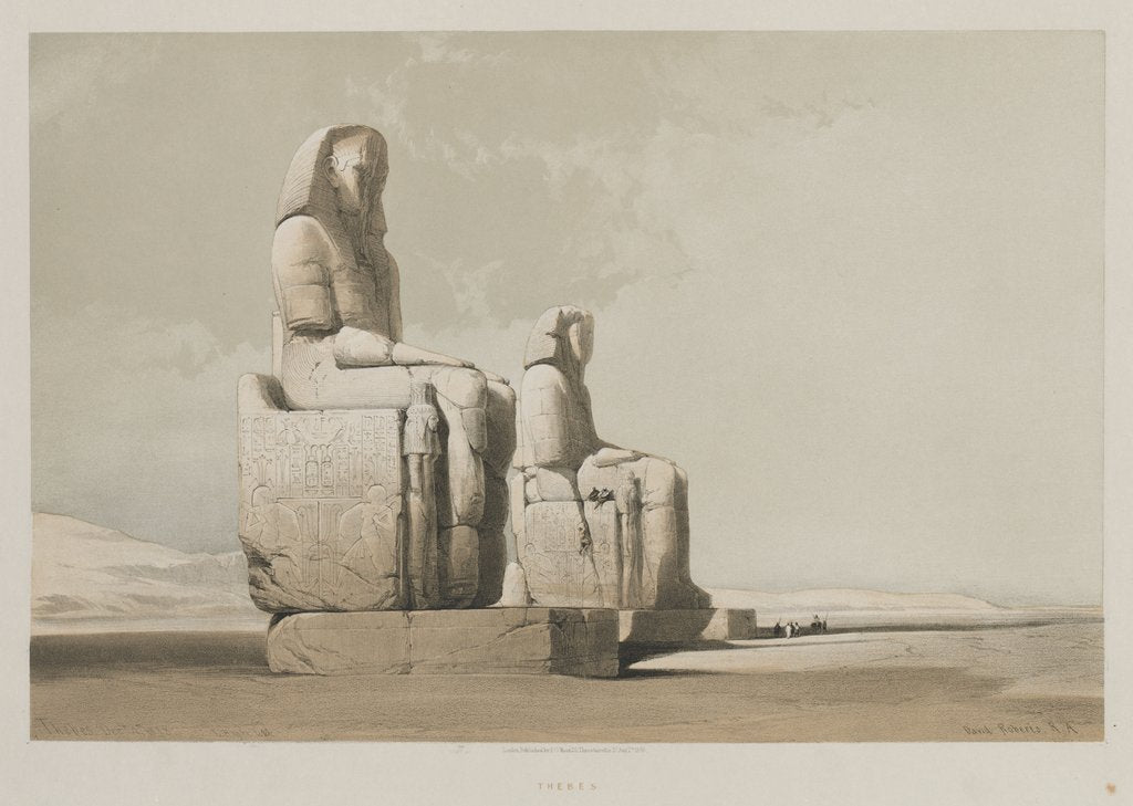 Detail of Egypt and Nubia, Volume I: Thebes, 1846 by Louis Haghe