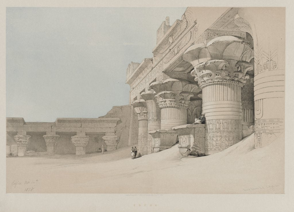 Detail of Egypt and Nubia, Volume II: Edfou, 1846 by Louis Haghe