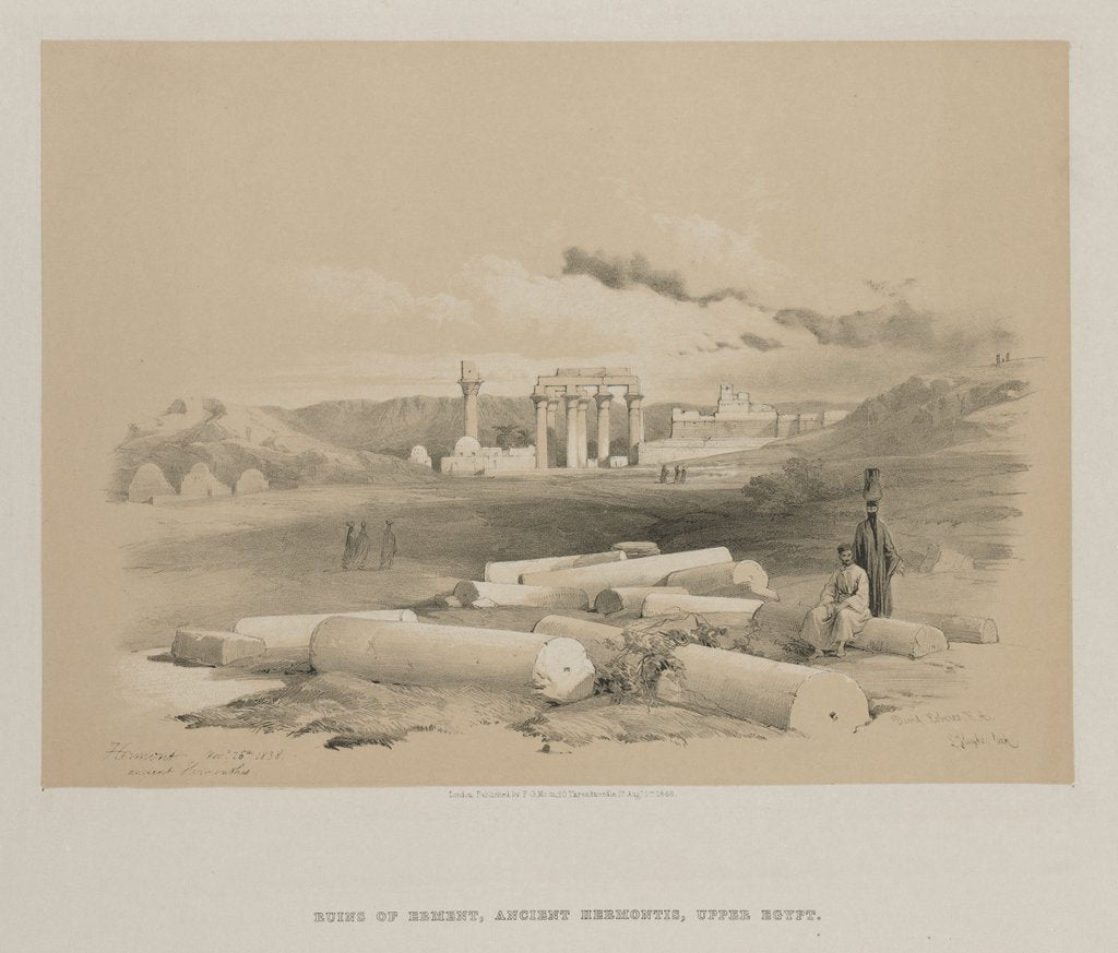 Detail of Egypt and Nubia, Volume II: Hermont, Ancient Hermonthis, 1848 by Louis Haghe