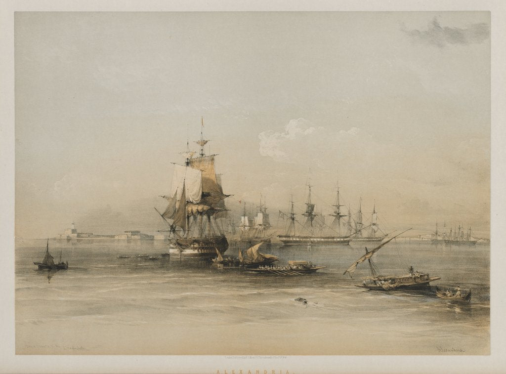 Detail of Egypt and Nubia, Volume III: Alexandria, 1848 by Louis Haghe