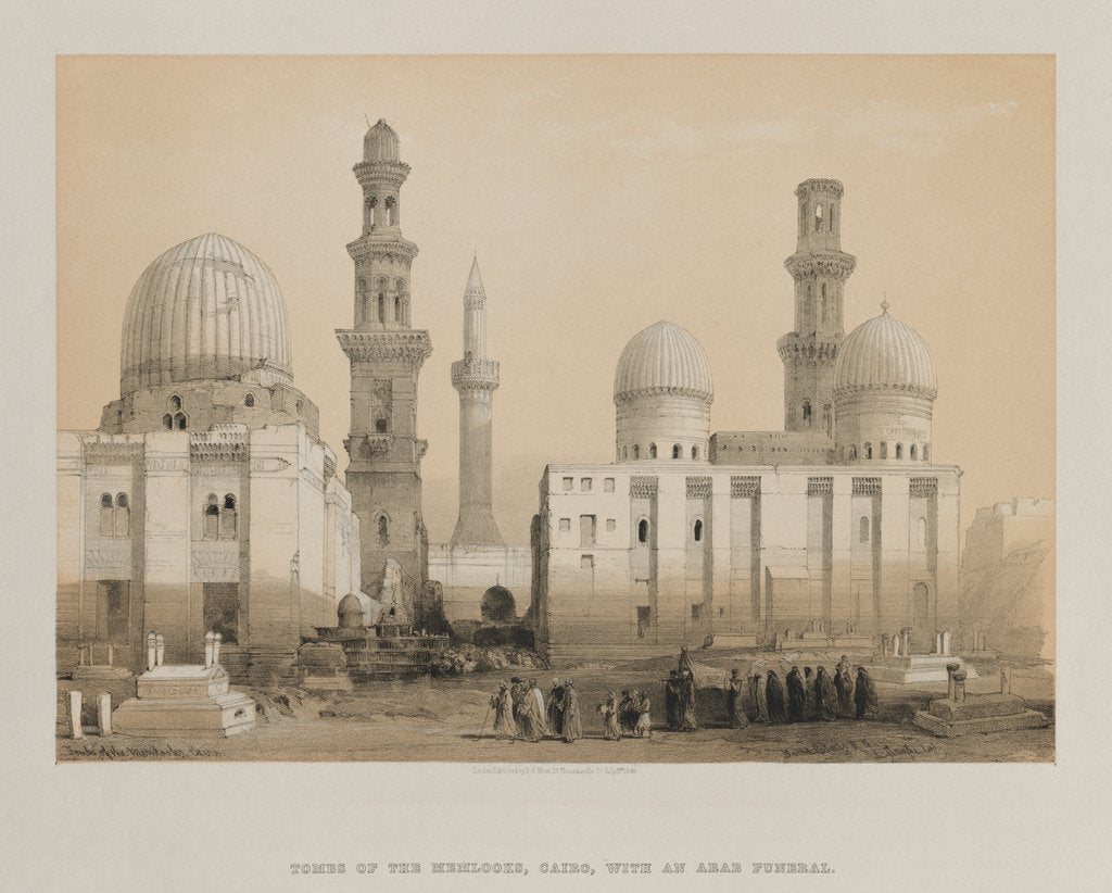 Detail of Egypt and Nubia, Volume III: Tomb of the Memlooks, Cairo, 1849 by Louis Haghe