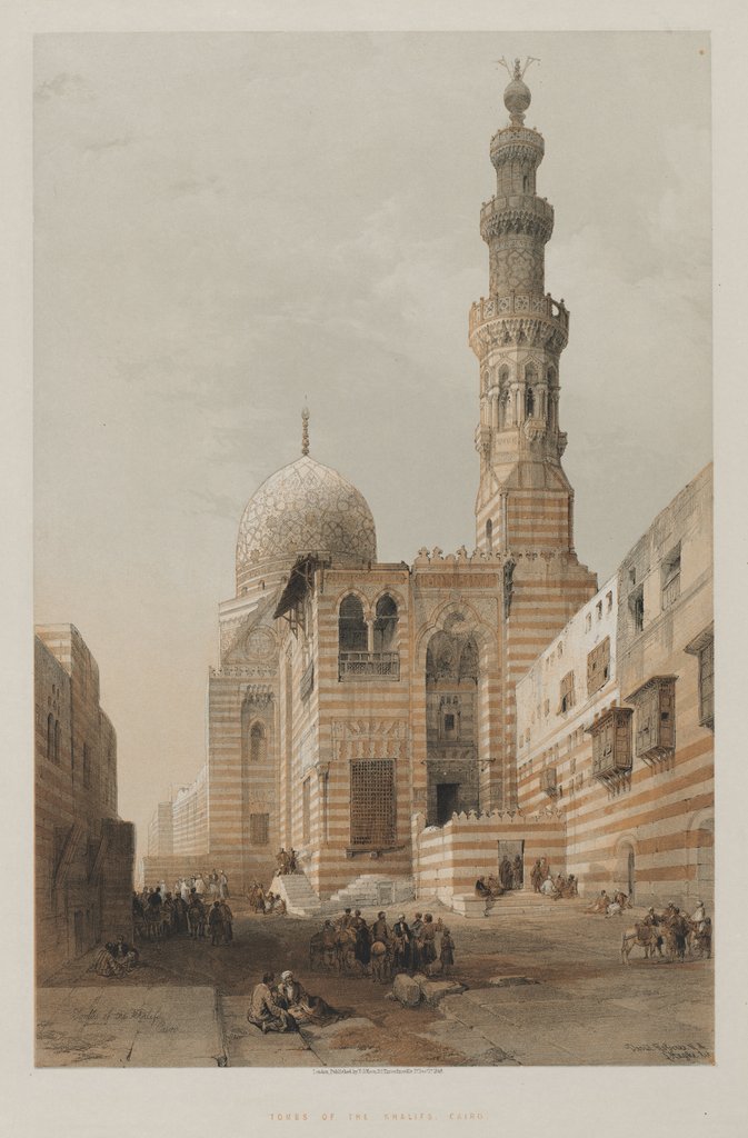 Detail of Egypt and Nubia, Volume III: Tombs of the Khalifs, Cairo, 1848 by Louis Haghe