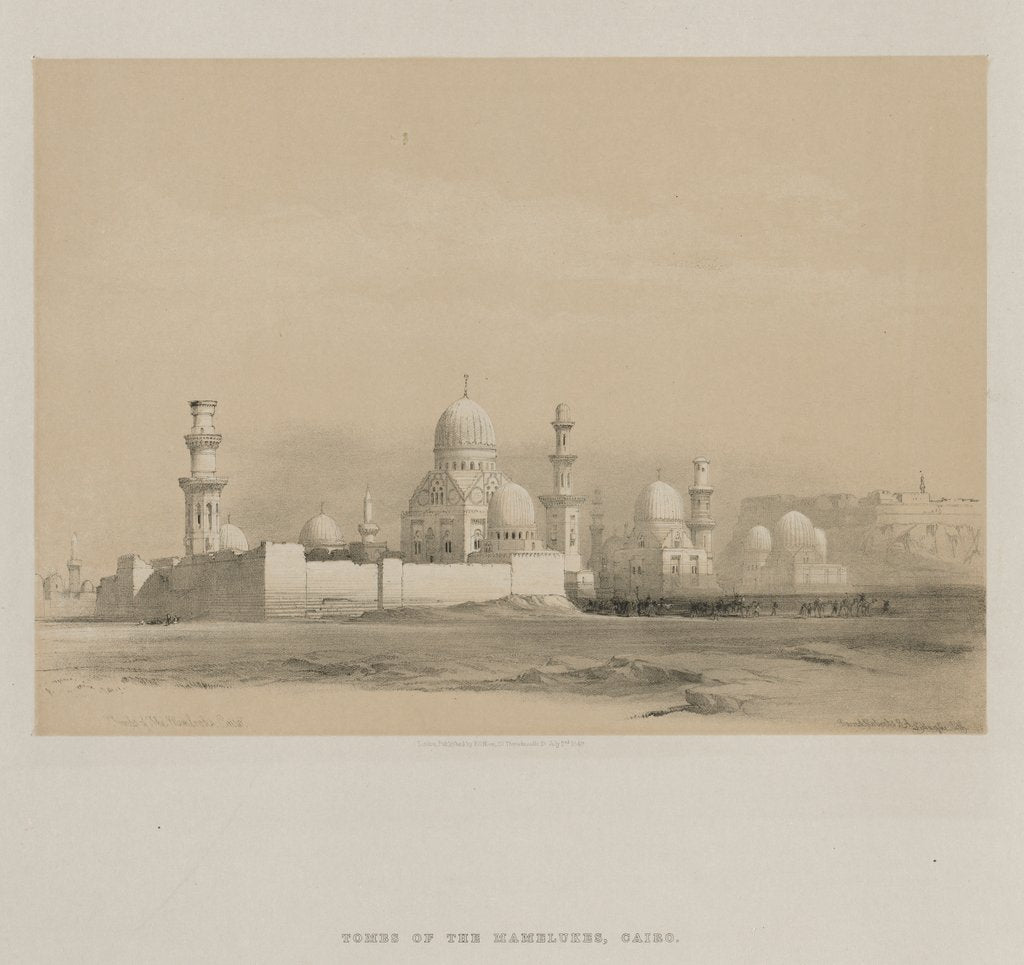 Detail of Egypt and Nubia, Volume III: Tombs of the Memlooks, Cairo, 1849 by Louis Haghe