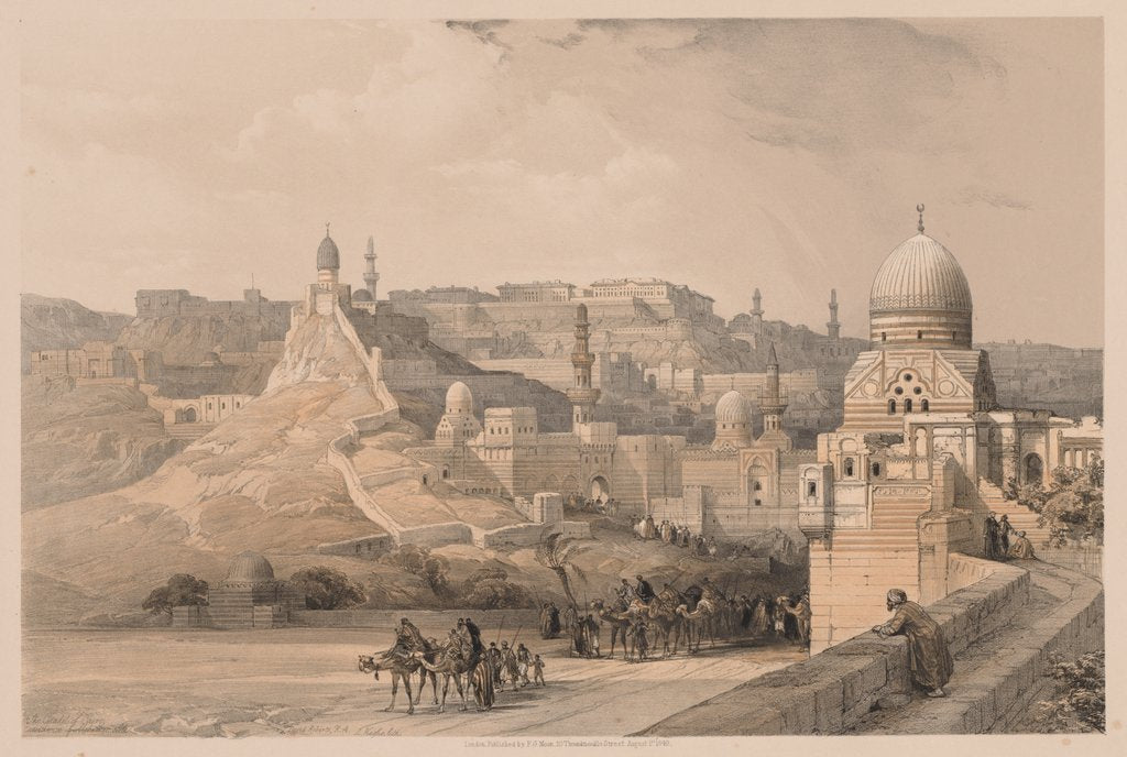 Detail of Egypt and Nubia: Volume III - No. 34, The Citadel of Cairo, Residence of Mehemet Ali, 1838 by Louis Haghe