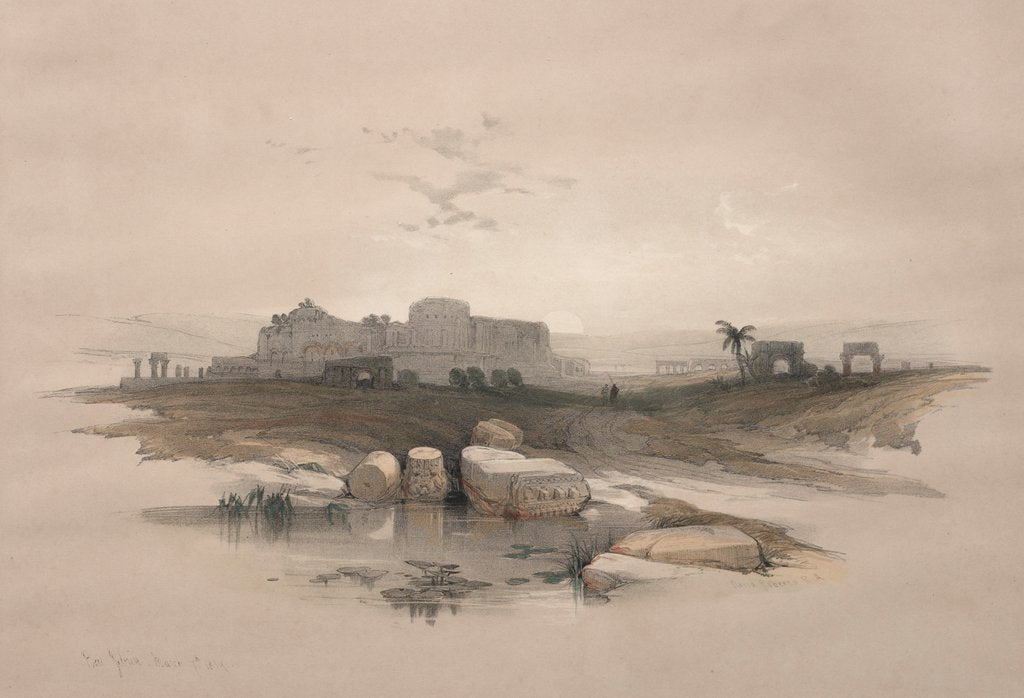 Detail of Eleutheropolis or the modern Beit-Jibrin, 1839 by David Roberts