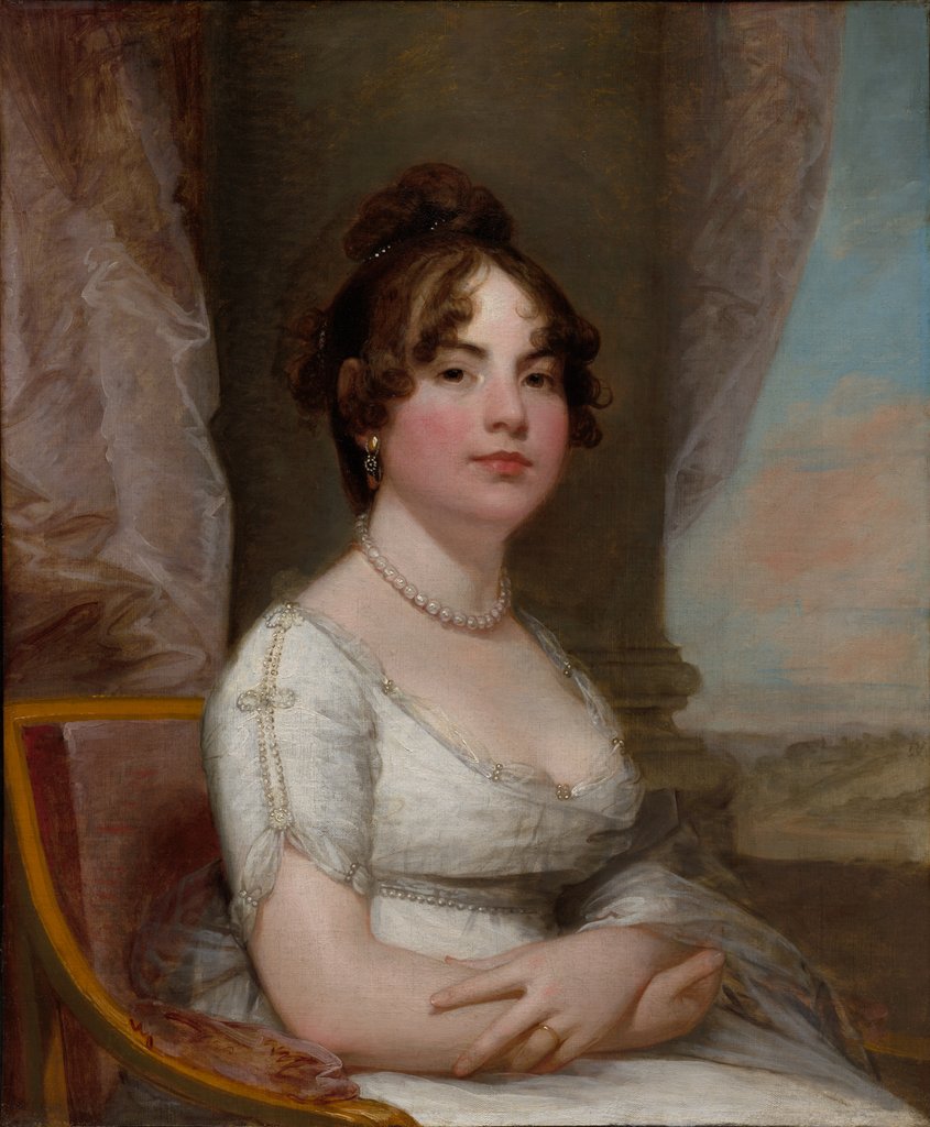 Detail of Elizabeth Beltzhoover Mason, c. 1803-1805 by Gilbert Stuart