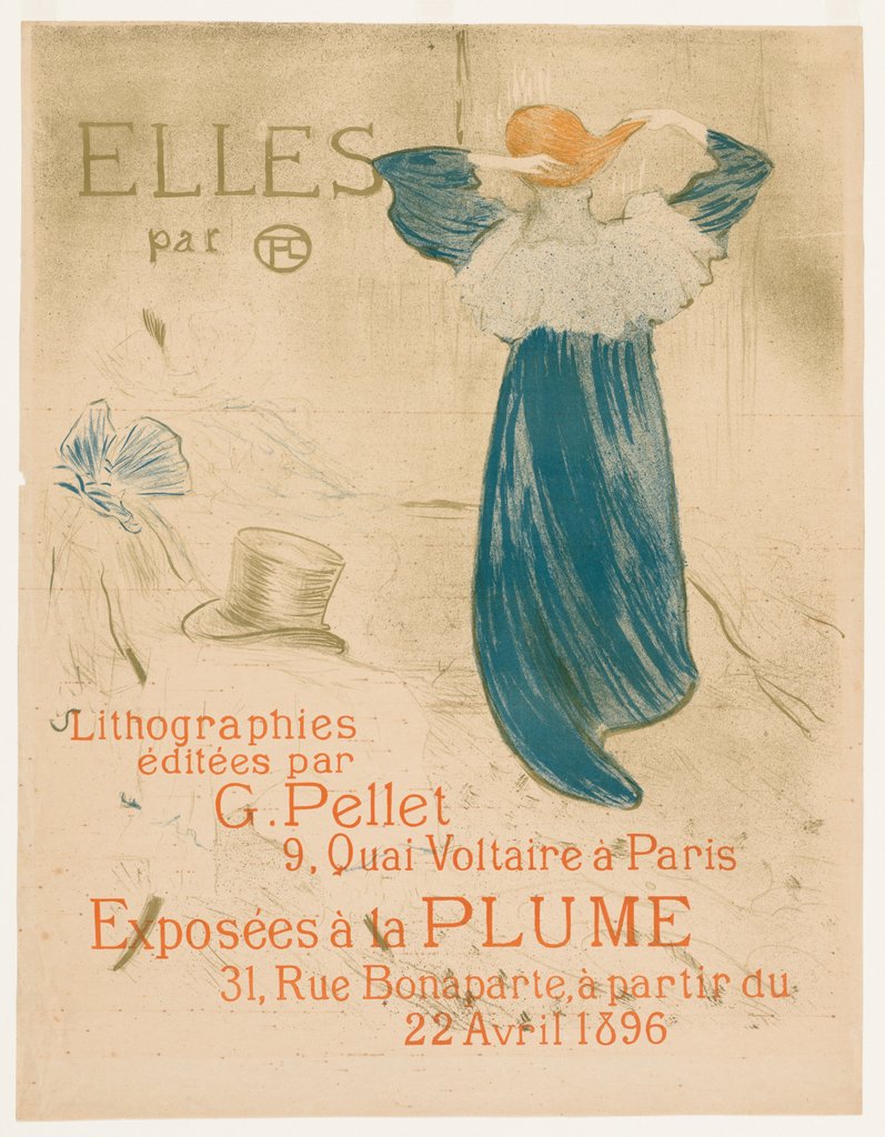 Detail of Elles: Frontispiece, 1896 by Henri de Toulouse-Lautrec
