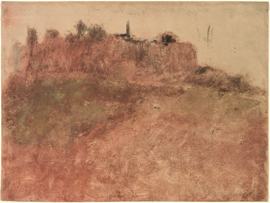 Detail of Estérel Village, c. 1890 by Edgar Degas