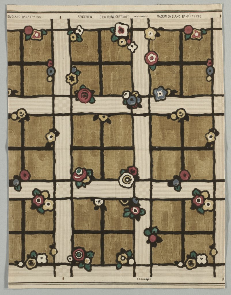 Detail of Eton Rural Cretonne, late 19th century by Unknown