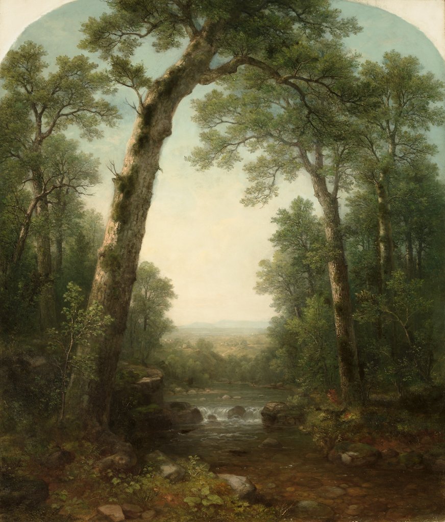 Detail of Forest Stream with Vista, 1872 by Asher Brown Durand