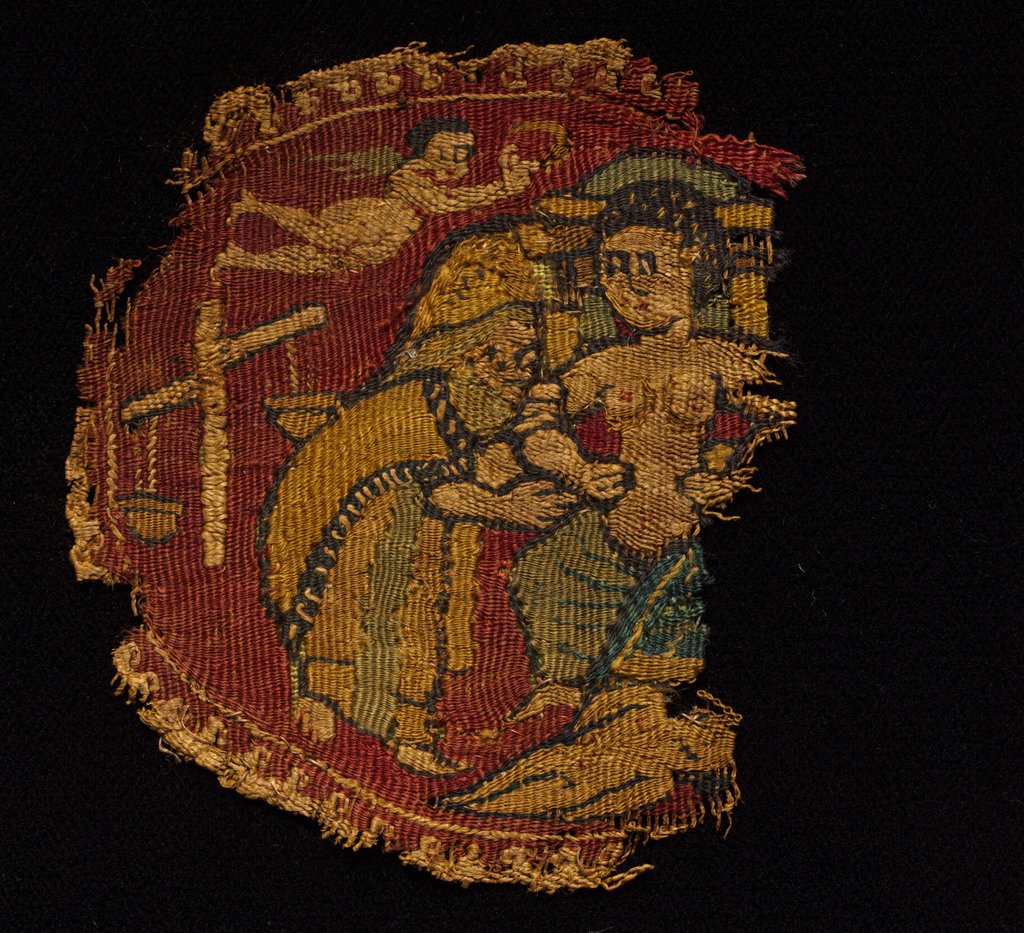 Detail of Four Segmenta from a Tunic, 650 - 750 by Unknown