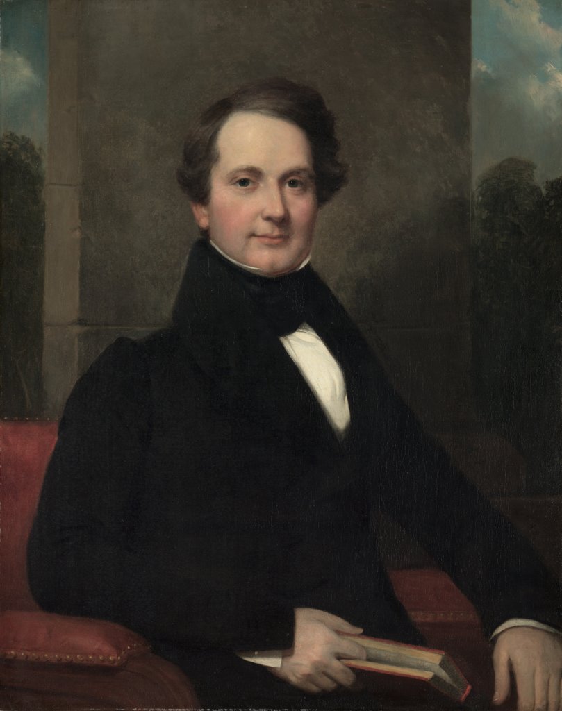 Detail of Frederic Betts; Mary Ward Betts, 1830s by Henry Inman