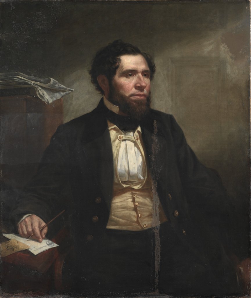 Detail of Frederic W. Lincoln, Jr., 1889 by James Harvey Young