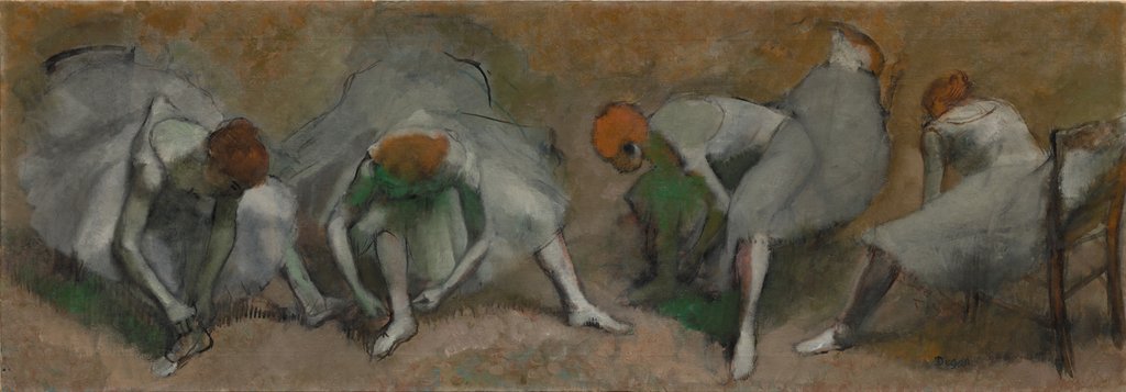 Detail of Frieze of Dancers, c. 1895 by Edgar Degas