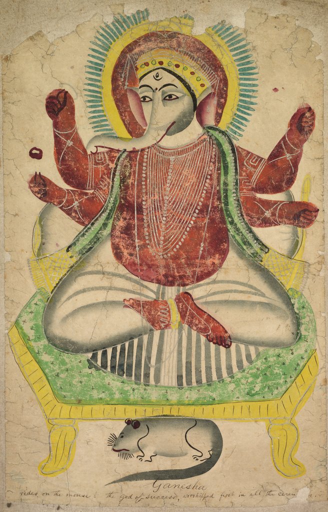 Detail of Ganesha, 1800s by Unknown