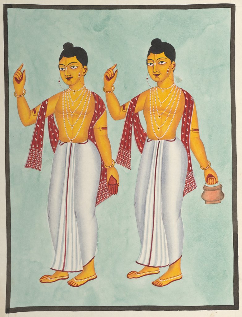 Detail of Gaur and Nitai, 1800s by Unknown