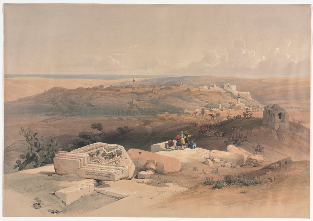 Detail of Gaza, 1839 by David Roberts
