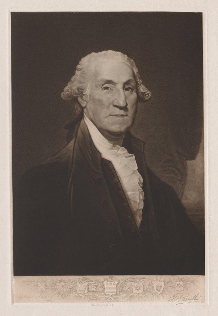 Detail of George Washington, 1904 by Max Rosenthal