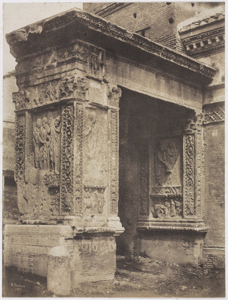 Detail of Goldsmith's Arch, Rome, 1850 by Frédéric Flachéron