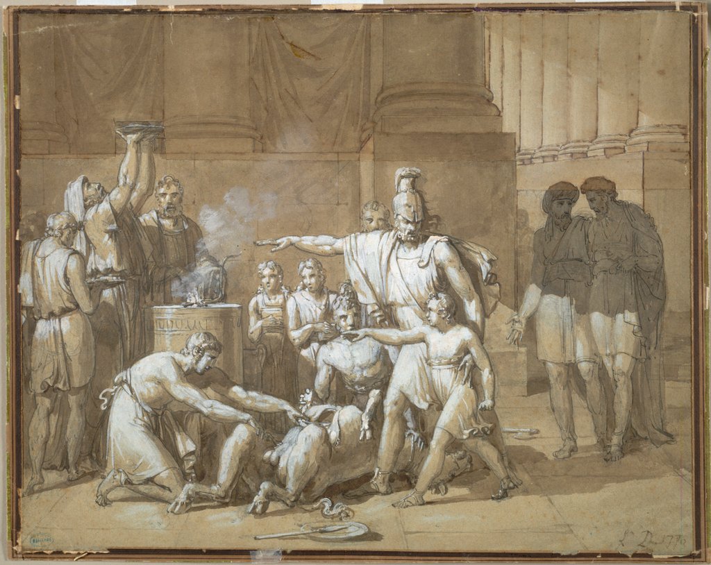 Detail of Hannibal Swearing Eternal Enmity toward Rome, c. 1808 by Unknown