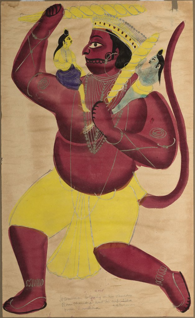 Detail of Hanuman, c. 1880 by Unknown