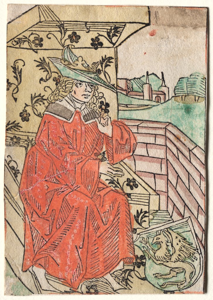 Detail of Hartlib's Alexander: Alexander Seated on Throne, 1400s by Unknown