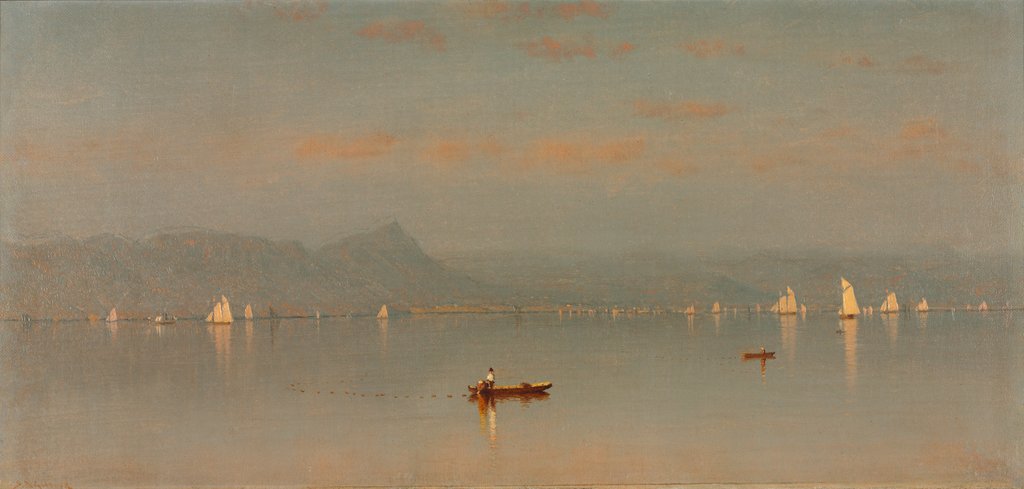 Detail of Haverstraw Bay, 1868 by Sanford Robinson Gifford