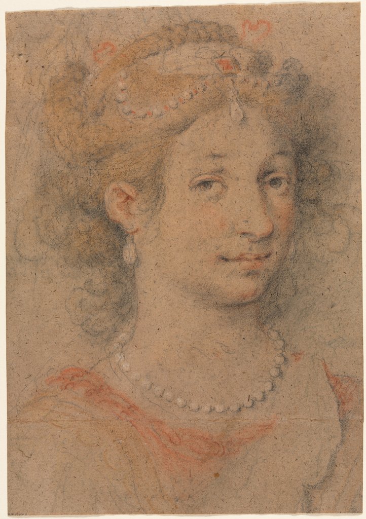 Detail of Head of a Woman, 1600s by Anonymous