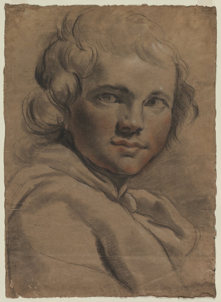 Detail of Head of a Young Man Sketch of a Head, 1780s by Gaetano Gandolfi