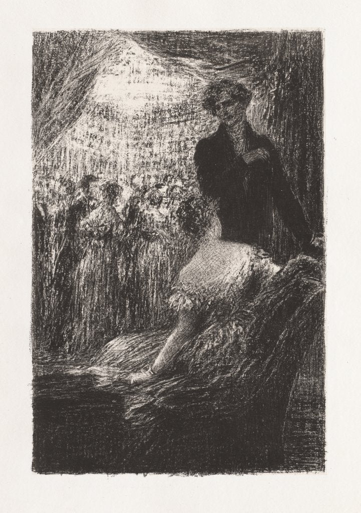 Detail of Hector Berlioz, sa vie et ses oevres: Symphonie Fantastique-- Un bal by Henri Fantin-Latour