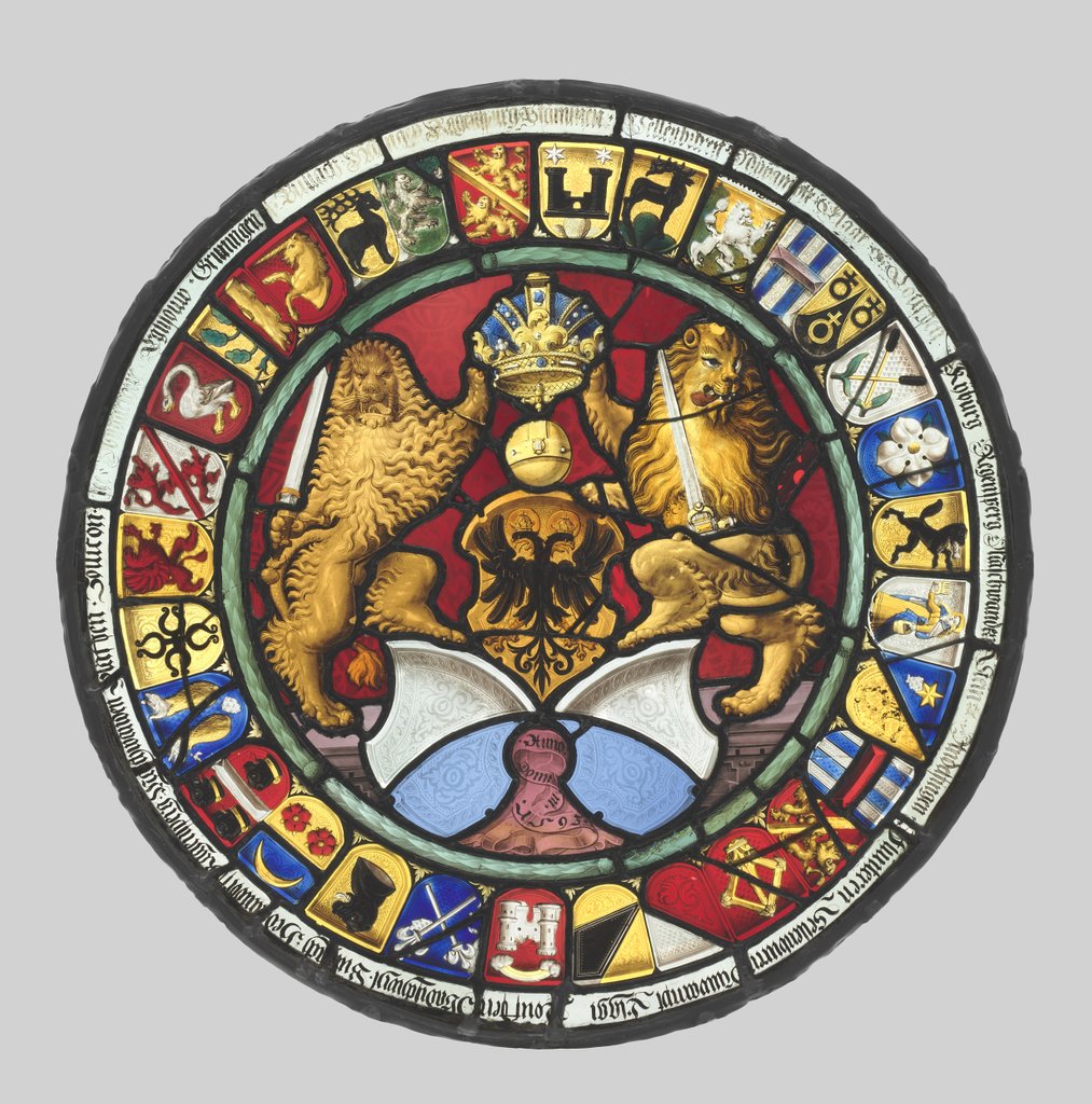 Detail of Heraldic Roundel with Arms of the Canton of Zürich, 1593 by Hans Rütter