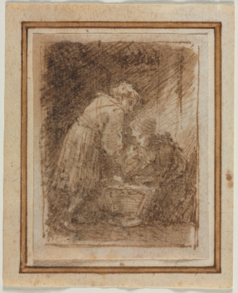 Detail of Holy Family, 17th century by Anonymous