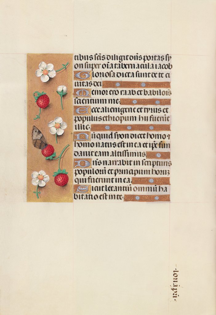 Detail of Hours of Queen Isabella the Catholic, Queen of Spain: Fol. 106v, c. 1500 by Master of the First Prayerbook of Maximillian