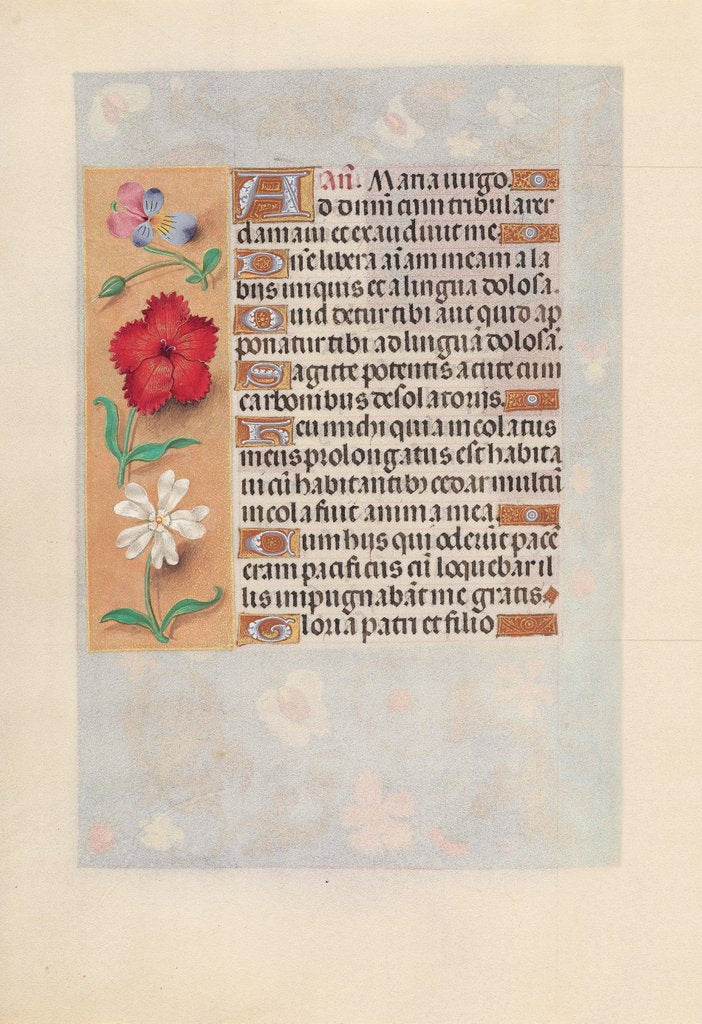 Detail of Hours of Queen Isabella the Catholic, Queen of Spain: Fol. 132v, c. 1500 by Master of the First Prayerbook of Maximillian