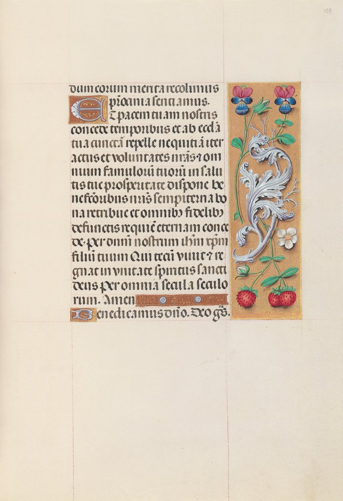 Detail of Hours of Queen Isabella the Catholic, Queen of Spain: Fol. 153r, c. 1500 by Master of the First Prayerbook of Maximillian