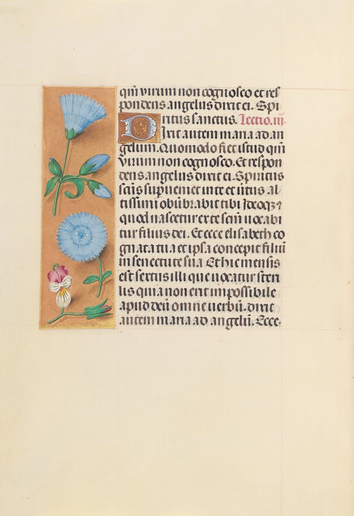 Detail of Hours of Queen Isabella the Catholic, Queen of Spain: Fol. 163v, c. 1500 by Master of the First Prayerbook of Maximillian