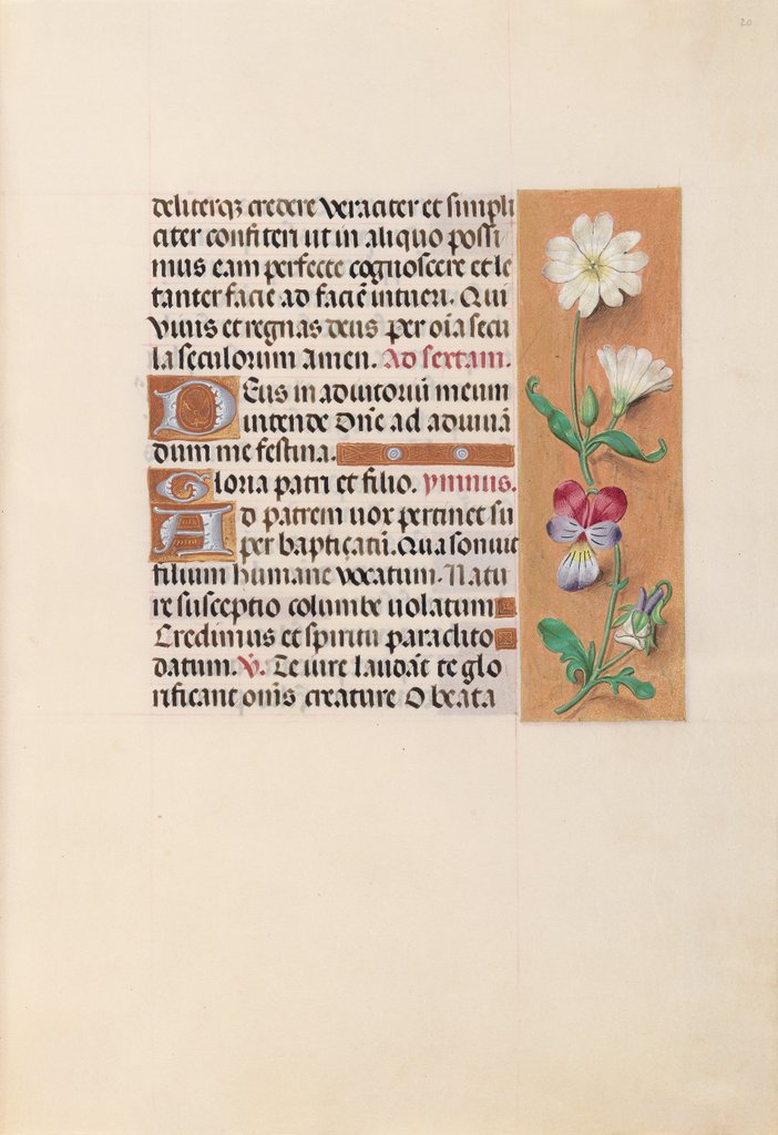 Detail of Hours of Queen Isabella the Catholic, Queen of Spain: Fol. 20r, c. 1500 by Master of the First Prayerbook of Maximillian