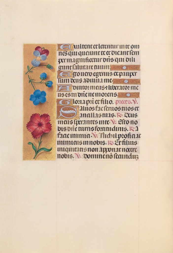 Detail of Hours of Queen Isabella the Catholic, Queen of Spain: Fol. 215v, c. 1500 by Master of the First Prayerbook of Maximillian