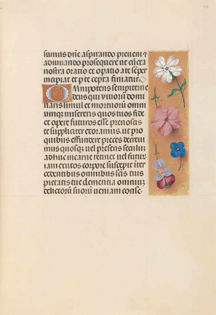 Detail of Hours of Queen Isabella the Catholic, Queen of Spain: Fol. 218r, c. 1500 by Master of the First Prayerbook of Maximillian