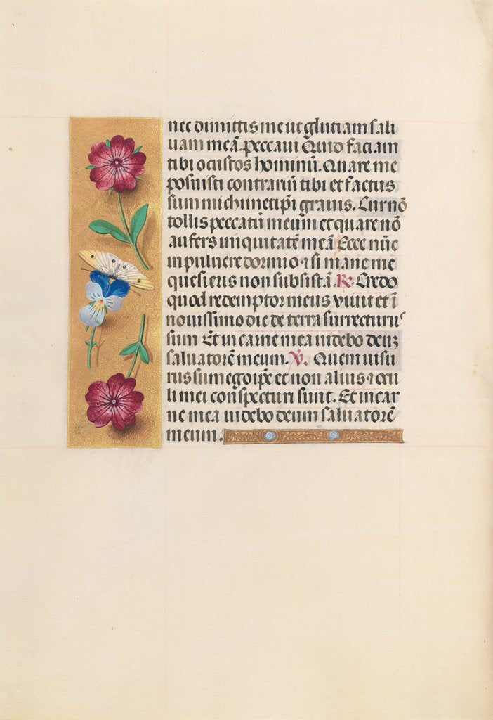 Detail of Hours of Queen Isabella the Catholic, Queen of Spain: Fol. 231v, c. 1500 by Master of the First Prayerbook of Maximillian