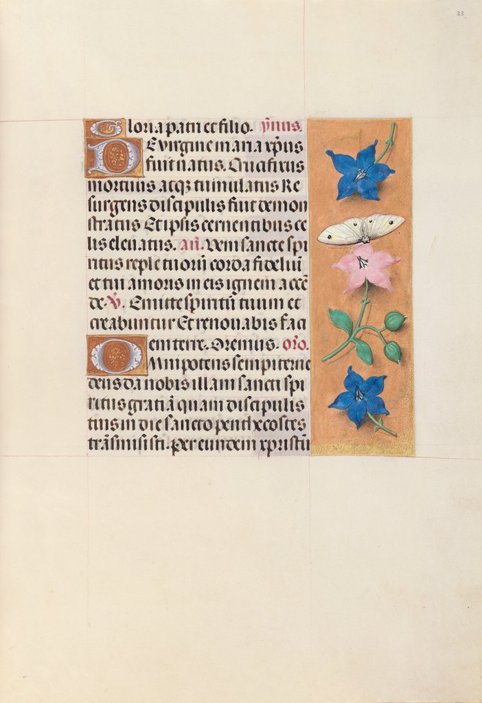 Detail of Hours of Queen Isabella the Catholic, Queen of Spain: Fol. 33r, c. 1500 by Master of the First Prayerbook of Maximillian