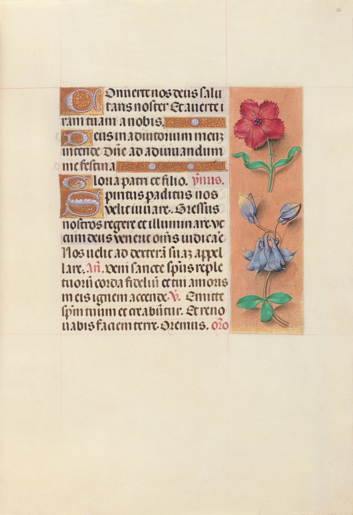 Detail of Hours of Queen Isabella the Catholic, Queen of Spain: Fol. 36r, c. 1500 by Master of the First Prayerbook of Maximillian