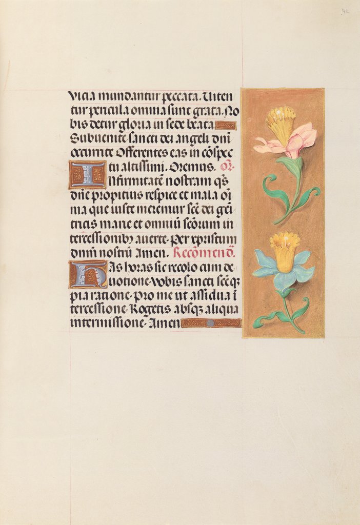 Detail of Hours of Queen Isabella the Catholic, Queen of Spain: Fol. 42r, c. 1500 by Master of the First Prayerbook of Maximillian