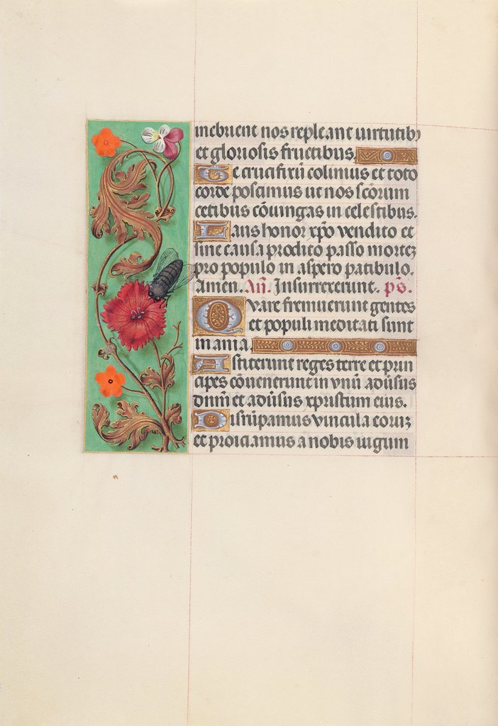 Detail of Hours of Queen Isabella the Catholic, Queen of Spain: Fol. 52v, c. 1500 by Master of the First Prayerbook of Maximillian