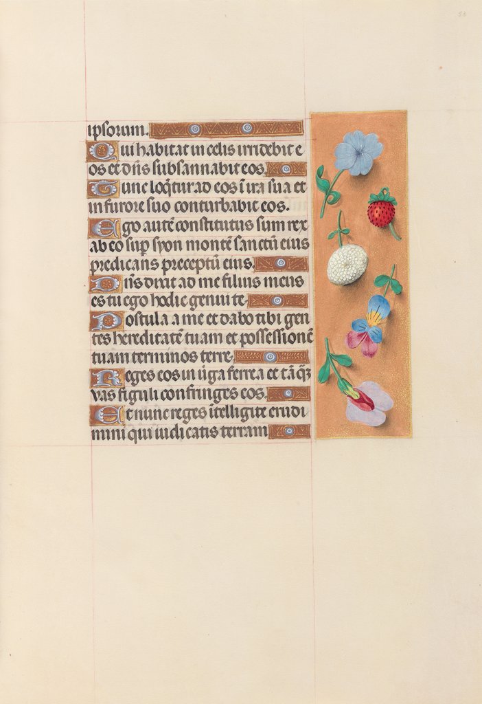 Detail of Hours of Queen Isabella the Catholic, Queen of Spain: Fol. 53r, c. 1500 by Master of the First Prayerbook of Maximillian